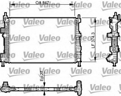 VALEO 735466 -  Радиатор, охлаждение двигателя