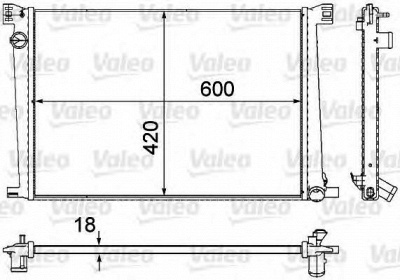 VALEO 735480 -  Радиатор, охлаждение двигателя