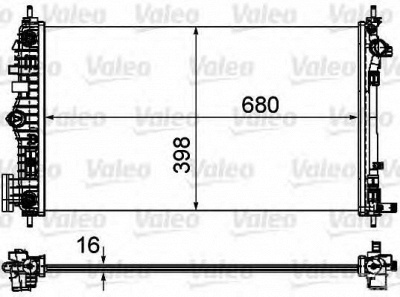 VALEO 735484 -  Радиатор, охлаждение двигателя