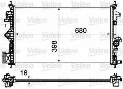 VALEO 735485 -  Радиатор, охлаждение двигателя