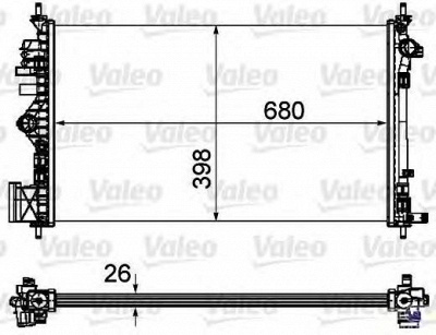 VALEO 735488 -  Радиатор, охлаждение двигателя