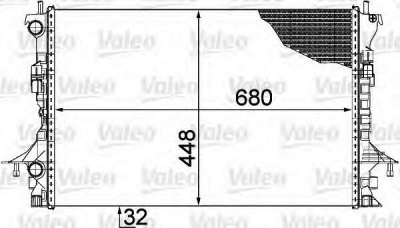VALEO 735489 - Радиатор, охлаждение двигателя