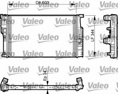 VALEO 735493 -  Радиатор, охлаждение двигателя