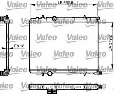 VALEO 735496 -  Радиатор, охлаждение двигателя