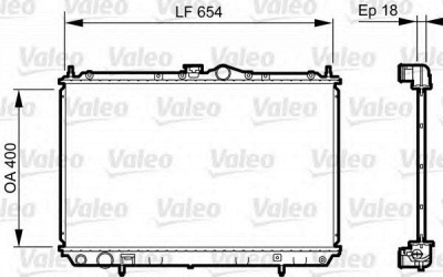 VALEO 735497 -  Радиатор, охлаждение двигателя