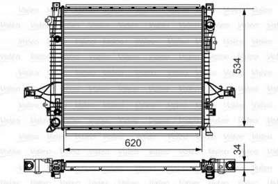 VALEO 735541 -  Радиатор, охлаждение двигателя