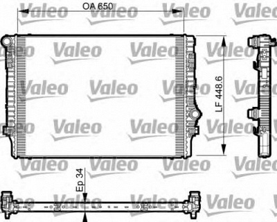 VALEO 735548 -  Радиатор, охлаждение двигателя