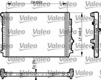 VALEO 735549 -  Радиатор, охлаждение двигателя