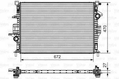 VALEO 735551 -  Радиатор, охлаждение двигателя