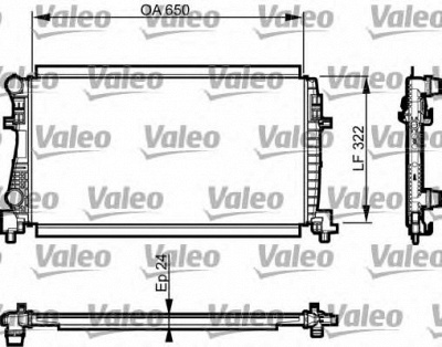VALEO 735557 -  Радиатор, охлаждение двигателя