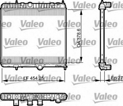 VALEO 735560 -  Радиатор, охлаждение двигателя