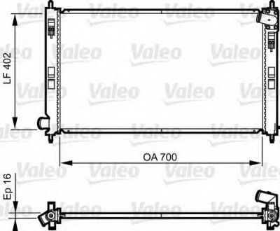 VALEO 735575 -  Радиатор, охлаждение двигателя