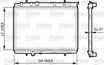 VALEO 735598 -  Радиатор, охлаждение двигателя