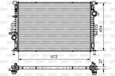 VALEO 735601 -  Радиатор, охлаждение двигателя