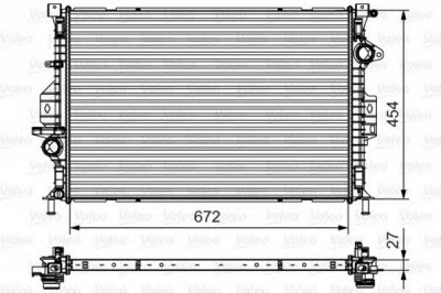 VALEO 735602 -  Радиатор, охлаждение двигателя