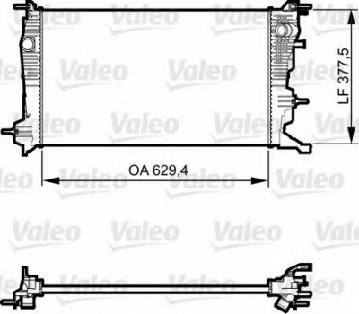 VALEO 735607 -  Радиатор, охлаждение двигателя