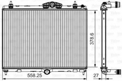VALEO 735631 -  Радиатор, охлаждение двигателя