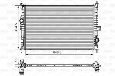 VALEO 735632 -  Радиатор, охлаждение двигателя