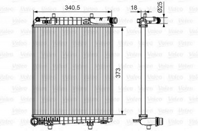VALEO 735633 -  Радиатор, охлаждение двигателя