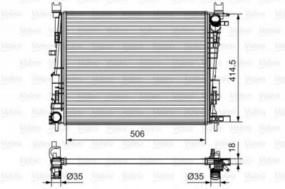 VALEO 735634 -  Радиатор, охлаждение двигателя