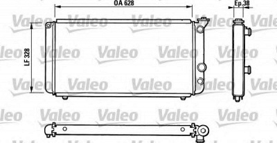 VALEO 810835 -  Радиатор, охлаждение двигателя