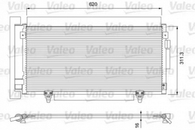 VALEO 810923 -  Конденсатор, кондиционер
