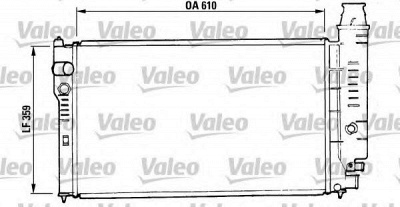 VALEO 810955 -  Радиатор, охлаждение двигателя