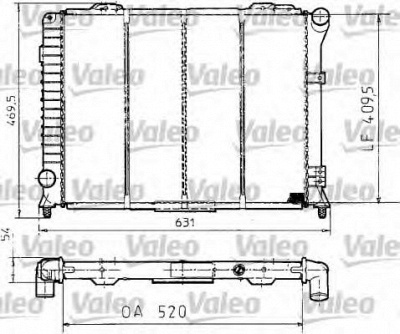 VALEO 810994 -  Радиатор, охлаждение двигателя