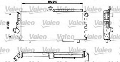 VALEO 811010 -  Радиатор, охлаждение двигателя