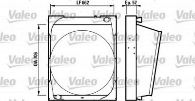 VALEO 811064 -  Радиатор, охлаждение двигателя