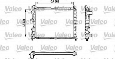 VALEO 811071 -  Радиатор, охлаждение двигателя