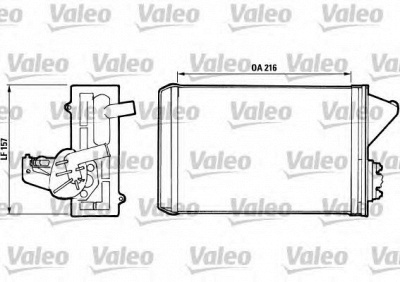 VALEO 811397 -  Теплообменник, отопление салона