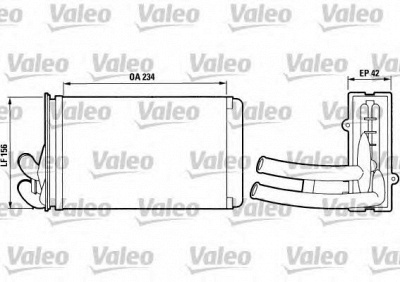 VALEO 812012 -  Теплообменник, отопление салона
