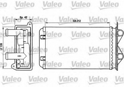 VALEO 812013 -  Теплообменник, отопление салона
