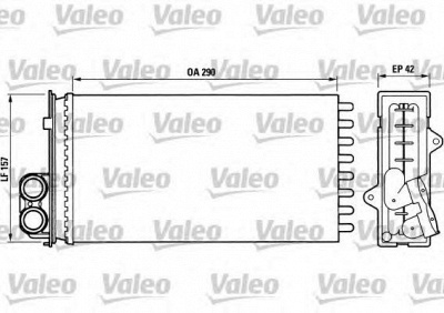 VALEO 812014 -  Теплообменник, отопление салона