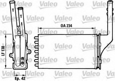 VALEO 812016 -  Теплообменник, отопление салона