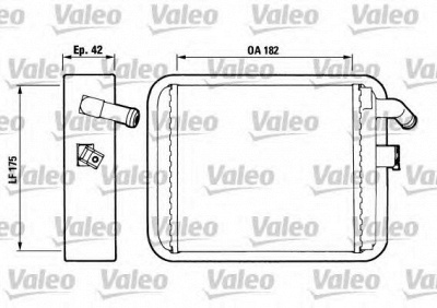 VALEO 812018 -  Теплообменник, отопление салона