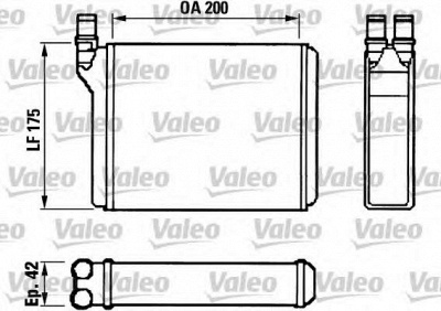 VALEO 812022 -  Теплообменник, отопление салона