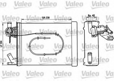 VALEO 812023 -  Теплообменник, отопление салона