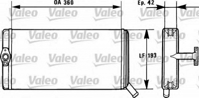 VALEO 812026 -  Теплообменник, отопление салона