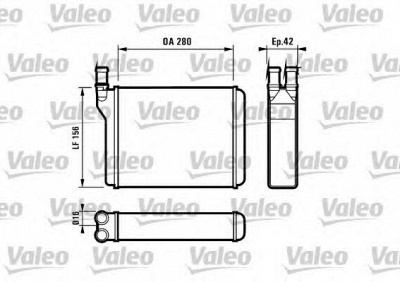 VALEO 812027 -  Теплообменник, отопление салона