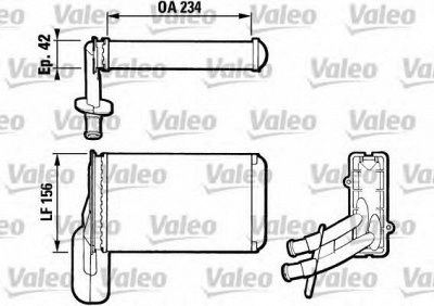 VALEO 812031 -  Теплообменник, отопление салона
