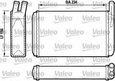 VALEO 812034 -  Теплообменник, отопление салона