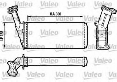 VALEO 812036 -  Теплообменник, отопление салона