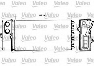VALEO 812037 -  Теплообменник, отопление салона
