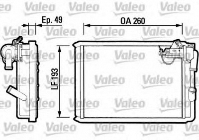 VALEO 812047 -  Теплообменник, отопление салона