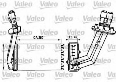 VALEO 812048 -  Теплообменник, отопление салона