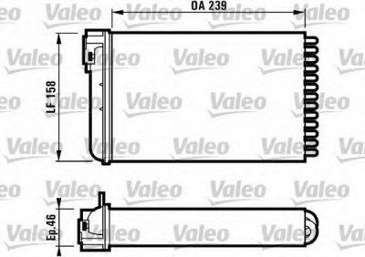 VALEO 812110 -  Теплообменник, отопление салона