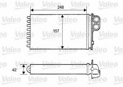 VALEO 812115 -  Теплообменник, отопление салона