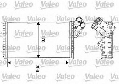 VALEO 812116 -  Теплообменник, отопление салона